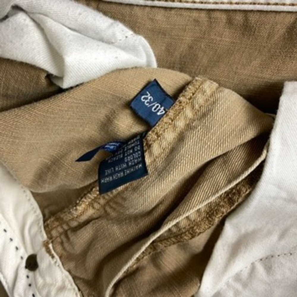 Polo by Ralph Lauren Tan Denim Jeans Straight Leg Mens 40x32 Khaki - Picture 6 of 8
